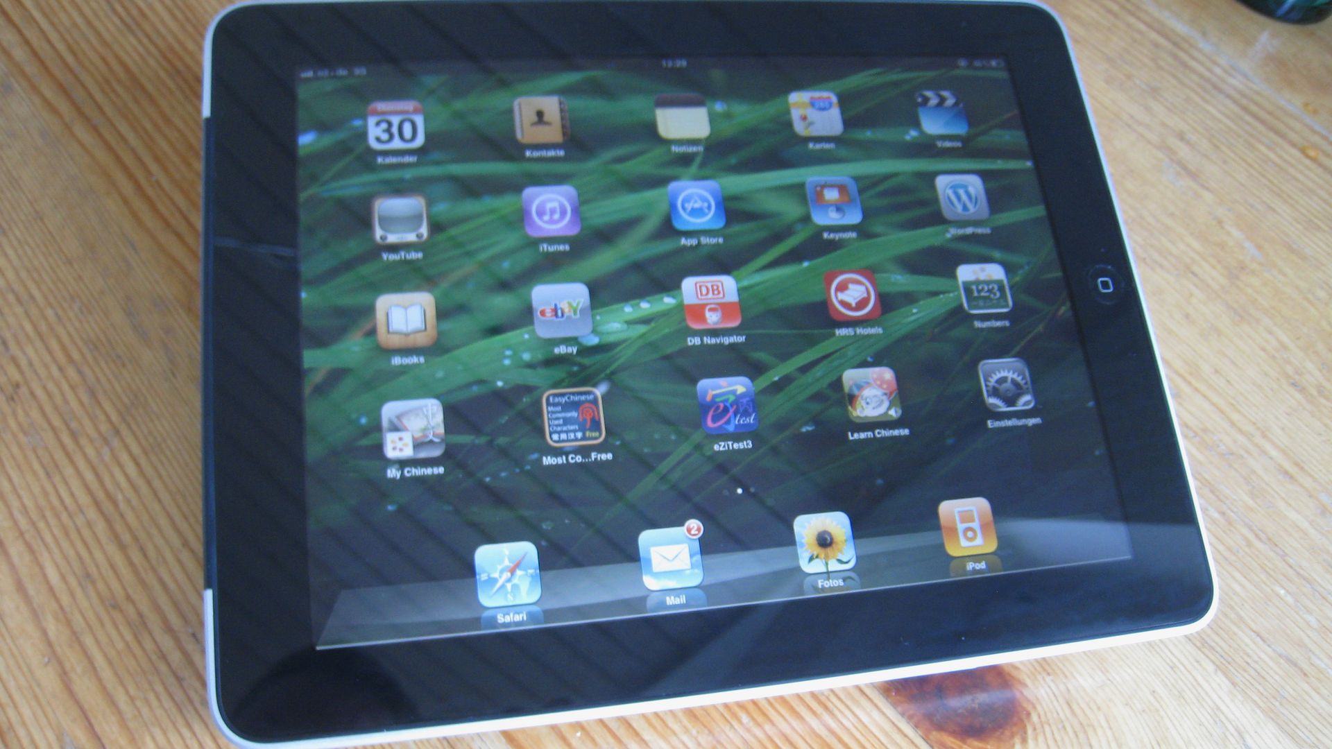iPad on office desk